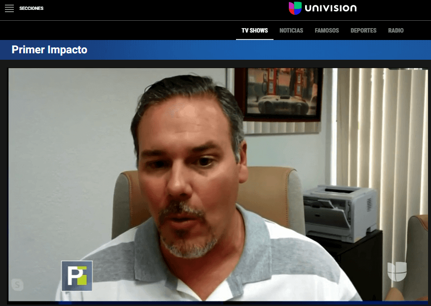 Watch Ruben J Padron discuss wills and trusts on Univision